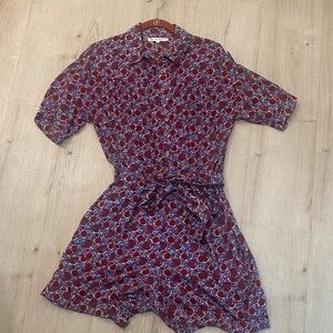 NWOT XiRENA Festival Belted Romper Small Boho Luxury